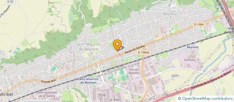 localisation de l'entreprise JMA  SAINT-MAURICE-DE-BEYNOST