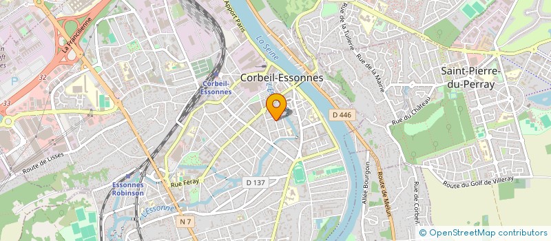 localisation de l'entreprise JMA ASSOCIES à CORBEIL-ESSONNES