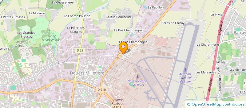 localisation de l'entreprise JMA CONSEIL TOURS à PARCAY-MESLAY