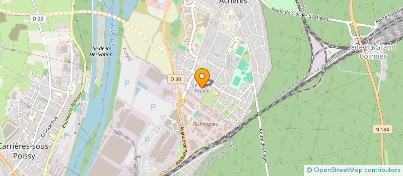 localisation de l'entreprise JMA EXPRESS à ACHERES