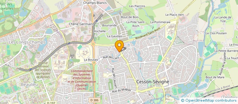 localisation de l'entreprise JMA INDUSTRIE à CESSON-SEVIGNE
