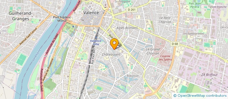 localisation de l'entreprise JMA INVESTISSEMENTS  VALENCE