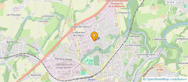 localisation de l'entreprise JMA - JOANNOT MENUISERIE AGENCEMENT  MEGRIT