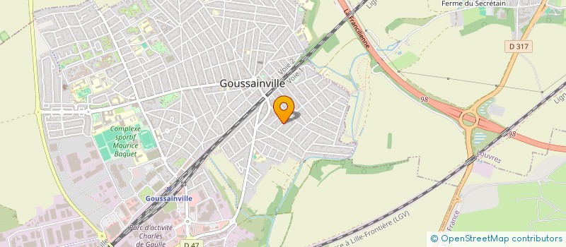 localisation de l'entreprise JMA2  GOUSSAINVILLE