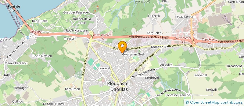 localisation de l'entreprise JMAB  PLOUGASTEL-DAOULAS