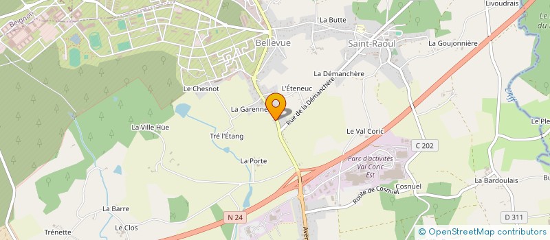 localisation de l'entreprise JMAC  GUER