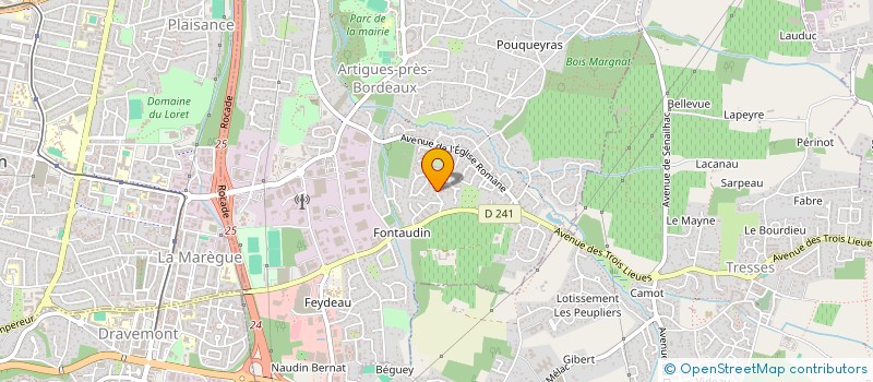 localisation de l'entreprise JMAC  ARTIGUES-PRES-BORDEAUX