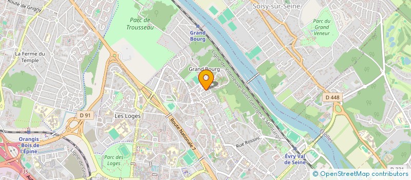 localisation de l'entreprise JMAC ELEC  EVRY-COURCOURONNES