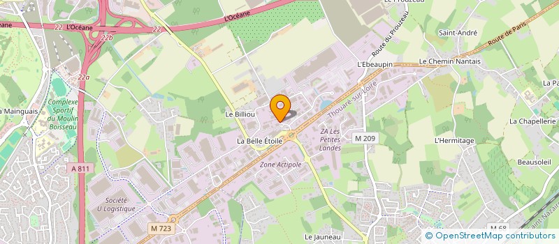 localisation de l'entreprise JMACG  CARQUEFOU