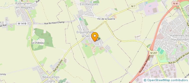 localisation de l'entreprise JMAX  ERQUINGHEM-LE-SEC