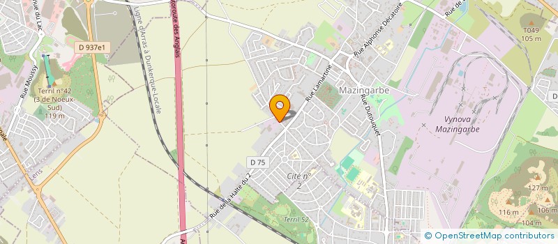 localisation de l'entreprise JMB  MAZINGARBE