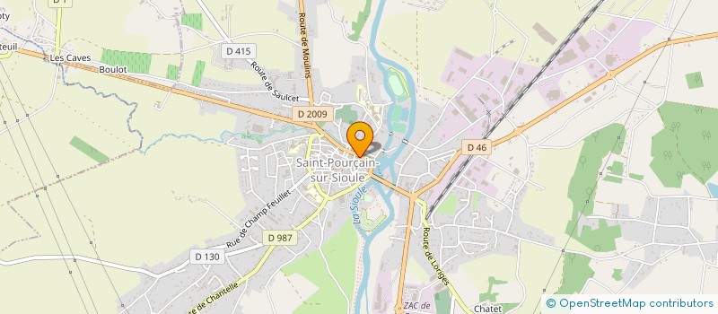 localisation de l'entreprise JMB à SAINT-POURCAIN-SUR-SIOULE