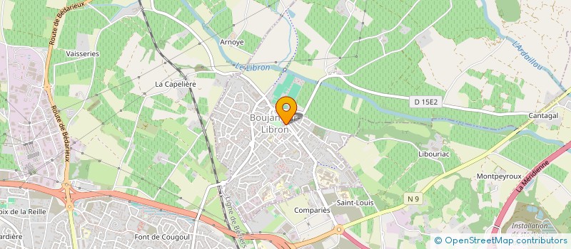 localisation de l'entreprise JMB  BOUJAN-SUR-LIBRON