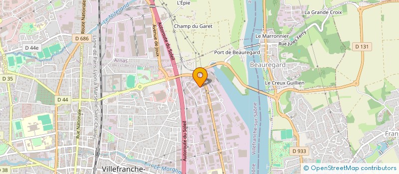 localisation de l'entreprise JMB AUTOMOBILES à VILLEFRANCHE-SUR-SAONE