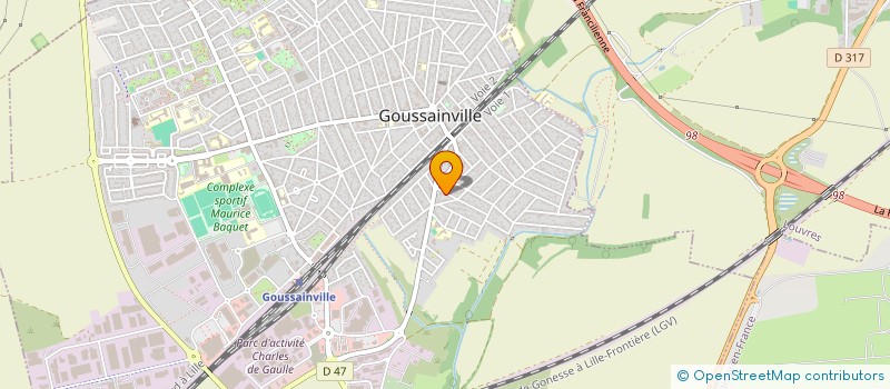 localisation de l'entreprise JMB BATIMENT à GOUSSAINVILLE