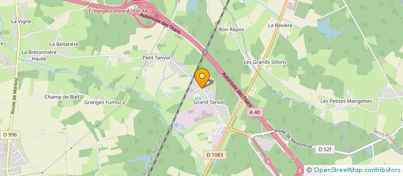 localisation de l'entreprise JMB BOIS à VIRIAT
