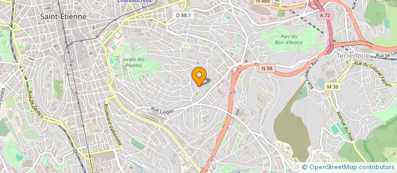 localisation de l'entreprise JMB HOLDING  SAINT-ETIENNE