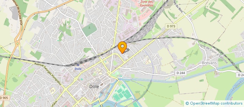 localisation de l'entreprise JMB IMMO à DOLE