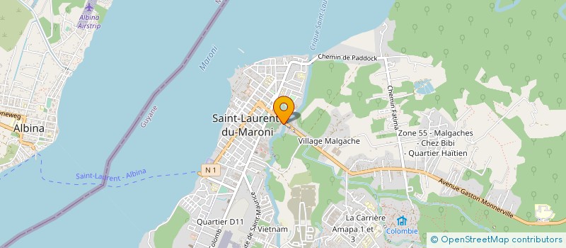 localisation de l'entreprise JMB OUEST GUYANE à SAINT-LAURENT-DU-MARONI