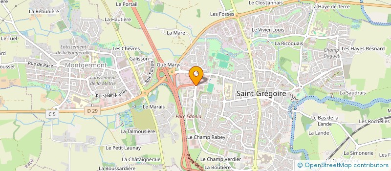 localisation de l'entreprise JMB PARTENAIRES  SAINT-GREGOIRE