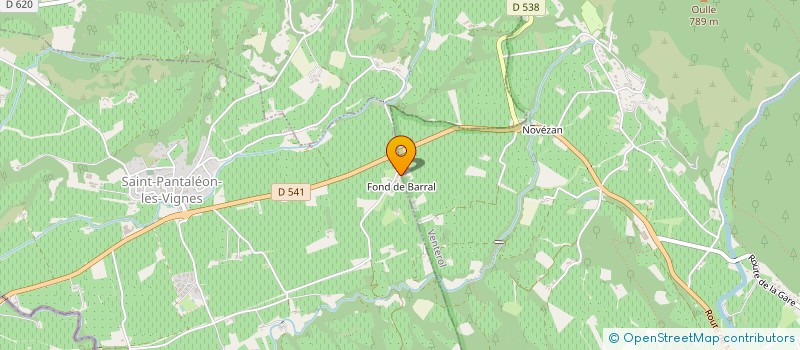 localisation de l'entreprise JMB ROUSSIN  SAINT-PANTALEON-LES-VIGNES