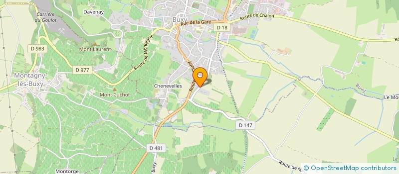 localisation de l'entreprise JMB SCI  BUXY