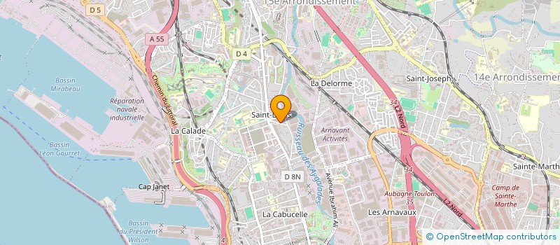 localisation de l'entreprise JMB TRANS à MARSEILLE