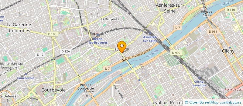 localisation de l'entreprise JMBA 92 à COURBEVOIE