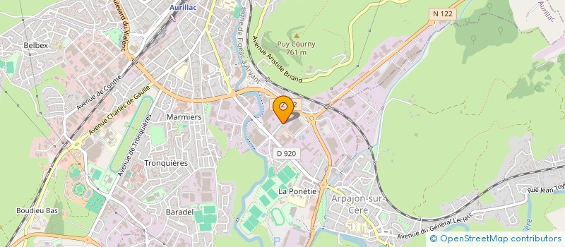 localisation de l'entreprise JMBC IMMOBILIER à AURILLAC