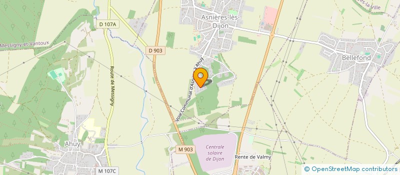 localisation de l'entreprise JMBR  ASNIERES-LES-DIJON