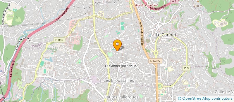 localisation de l'entreprise JMC à LE CANNET