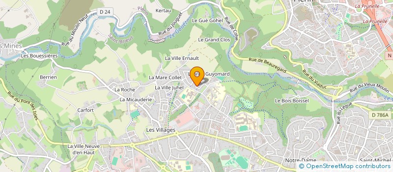 localisation de l'entreprise JMC à SAINT-BRIEUC