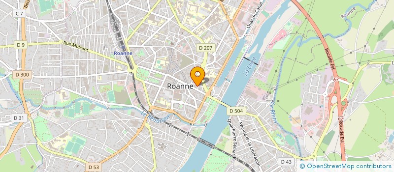 localisation de l'entreprise JMC 50  ROANNE