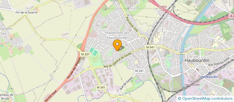 localisation de l'entreprise JMC  HALLENNES-LEZ-HAUBOURDIN