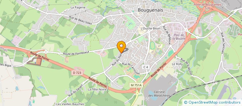 localisation de l'entreprise JMC à BOUGUENAIS