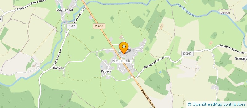localisation de l'entreprise JMC  MONTHOLIER