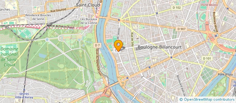 localisation de l'entreprise JMC à BOULOGNE-BILLANCOURT