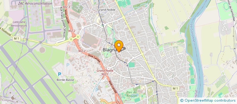localisation de l'entreprise JMC 89 à BLAGNAC