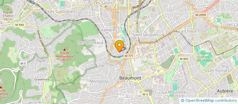 localisation de l'entreprise JMC  CLERMONT-FERRAND