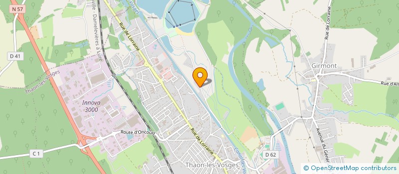 localisation de l'entreprise JMC  THAON-LES-VOSGES