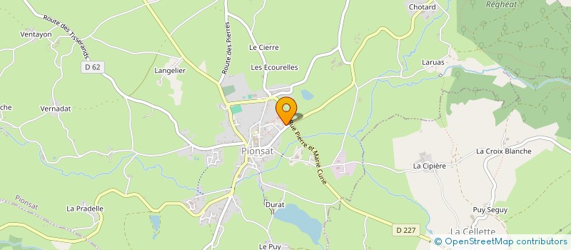 localisation de l'entreprise JMC AUVERGNE  PIONSAT