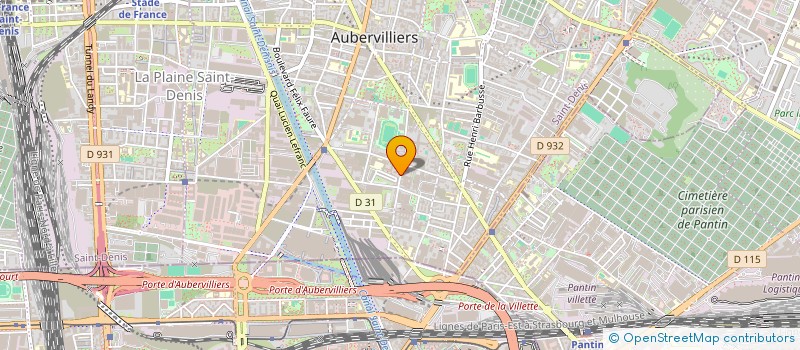 localisation de l'entreprise JMC BATIMENT  AUBERVILLIERS