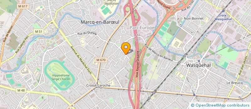 localisation de l'entreprise JMC CONSEIL à MARCQ-EN-BARŒUL