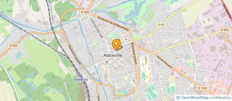 localisation de l'entreprise JMC DIFFUSION à ABBEVILLE