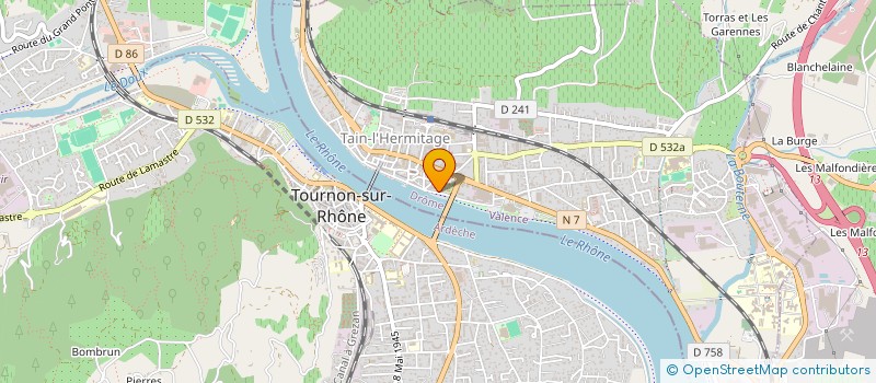 localisation de l'entreprise JMC DIFFUSION  TAIN-L'HERMITAGE