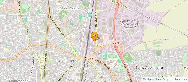 localisation de l'entreprise JMC DISTRIBUTION à DIJON
