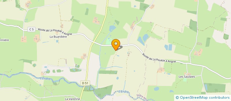 localisation de l'entreprise JMC ET ASSOCIES  ERDRE-EN-ANJOU