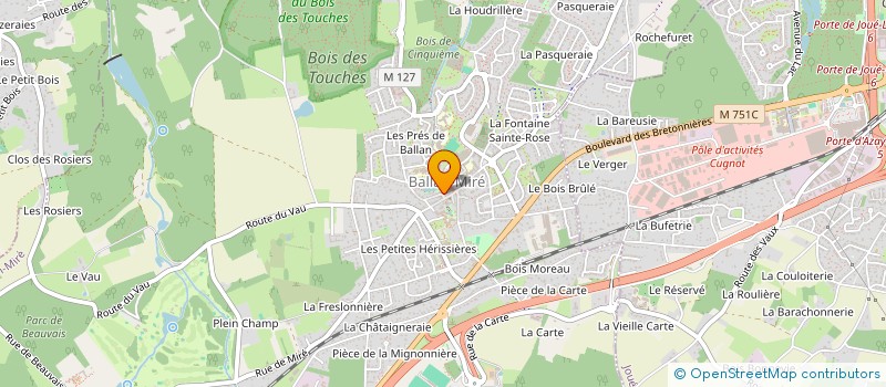 localisation de l'entreprise JMC FORMATION  BALLAN-MIRE