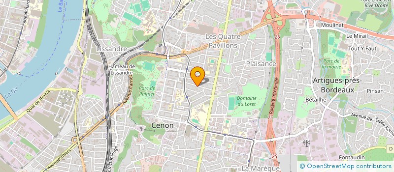 localisation de l'entreprise JMC IMMO  CENON