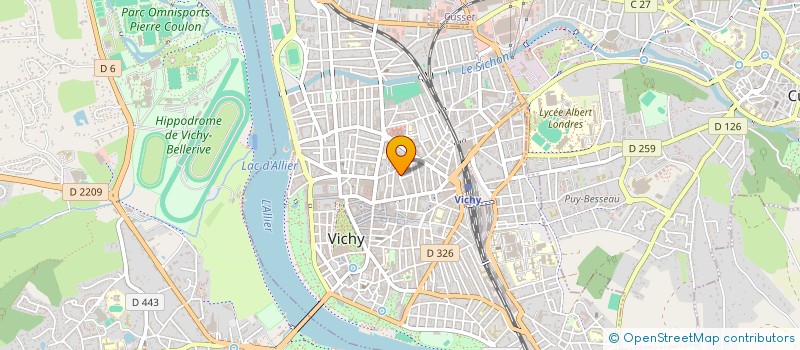 localisation de l'entreprise JMC LASER à VICHY